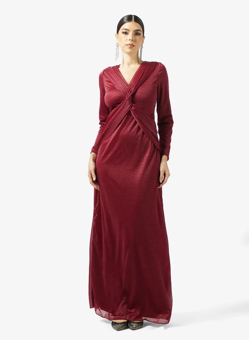 Shimmer Ruched Dress